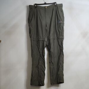ExOfficio Convertible Cargo Pants Hiking Zip-Off Shorts Olive Green XL Gorpcore